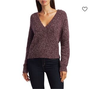 Theory Marled V-Neck Baby Alpaca-Blend Sweater